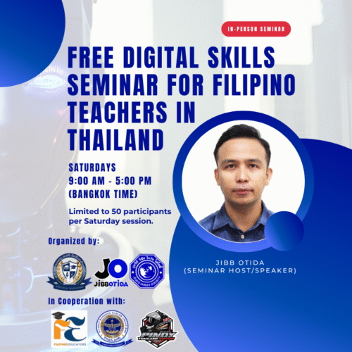 Empowering Filipino Teachers in Thailand: Free Digital Skills Seminar